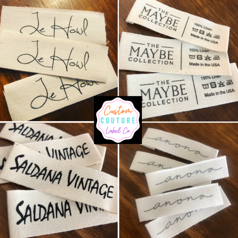 Cotton Labels to Sew In-natural Twill. Autograph Your Handmade